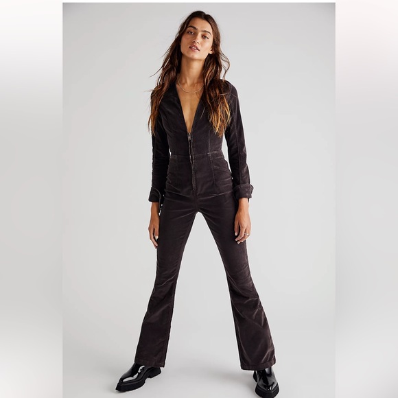 Free People Jovi Cord Jumpsuit - Picture 1 of 4